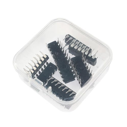 50Pcs 5 Values 74LSxx Series Logic IC Assortment Kit - IC Socket - 74LS00 74LS02 74LS04 74LS08 74LS32 IC Chip - color: 74LS-Series-Logic-IC-Kit-50pcs