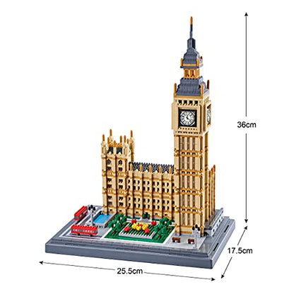 YaJie Big Ben Architecture Model Building Block Sets - World Famous Architectural Model Present for Age of 14+ and Adult(4112PCS) - color: Big Ben