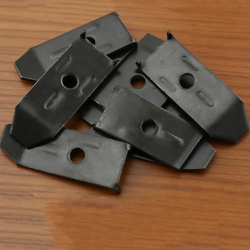 12 Sets Table Leaf Levelers & Locks with Sliding Aligner Bars, Heavy Duty Table Extension Hardware for Dining Tables, Desks, Buffets & Cabinets, Metal Horizontal Buckle Latches Connectors (Black) - color: Black