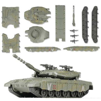 SEBUNAS 1/72 Scale Merkava Military Tank Quick Build Model Israel States - color: 5.Merkava