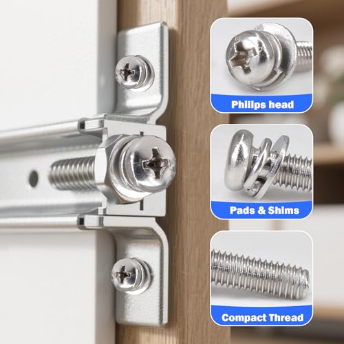 920Pcs Machine Screws Nuts and Bolts Assortment Kit,M3×（6mm，10mm，16mm，20mm） Phillips Pan Head Assorted 304 Stainless Steel Bolts, Nuts, Flat washers, and Spring washers - size: 3 mm, style: Round head machine screw