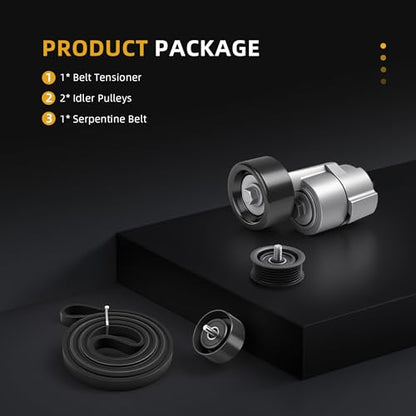 Belt Tensioner Serpentine Belt Idler Pulley Kit for Hyundai Sonata 11-24 - size: for Tucson/Sonata 2011-2014