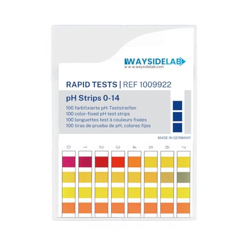 Universal pH Fix Indicator Strips 0-14, Quick and Accurate Result, 100 Bleed-Free Test Strip. Made in Germany. Safe, Easy pH Testing for Laboratory, Industrial, Professional, & Beginner Use