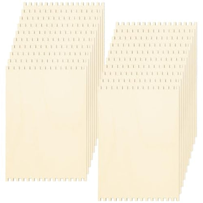 Tosnail 20 Pack Beginners Wooden Looms, 5.9 x 9 Inches Notched Weaving Loom for Adults, Darning Beading Boards, Basket Weaving Tools Kit for Crafts Project, Knitting, Sewing, Crochet