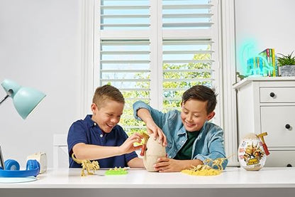 Robo Alive Mini Dino Fossil Find (2 Pack, Troodon & Kosmoceratops) by ZURU Boys 5+ Dig and Discover, STEM, Excavate Prehistoric Fossils, Educational Toys, Great Science Kit Gift for Girls and Boy - color: Troodon+kosmoceratops