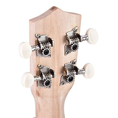 Eujgoov 21inch Basswood 4 String DIY Ukelele Build Your Own Ukulele Kit Wooden Ukulele Painting