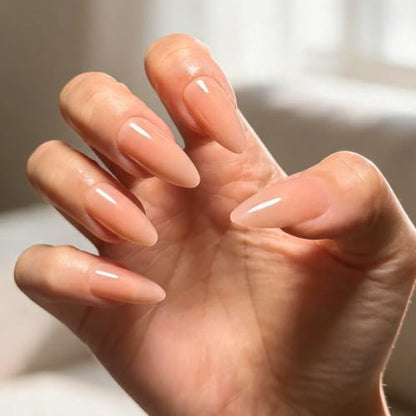 Press on Nails, 6 Packs (144 Pcs) Short Almond French Sets, 3D Floral - color: 3D Floral