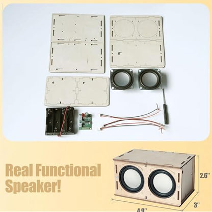STEM Projects for Kids Crafts Summer Camp Activities Gifts for 7 8 9 10 11 12 13 14 15+ Year Old Boys Girls Teens Toys Building Engineering Circuits Kit Science DIY Speaker Cool Gadgets Electronics