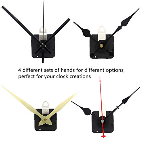 12888 Quartz DIY Wall Clock Movement Mechanism Repair Parts ( Black Hands ) - color: Black Hands