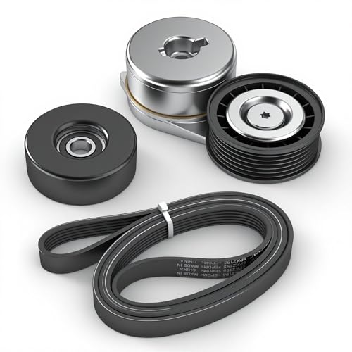 Tensioner Belt Serpentine Driver Belt Idler Pulley Component Kit - size: for Explorer/Mountaineer 1996-1999