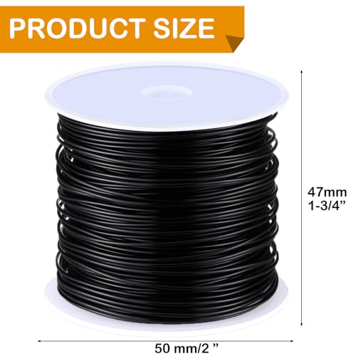 Funrous 5 Rolls Copper Wire 18 20 22 24 26 Gauge with Pliers,Black - color: Black