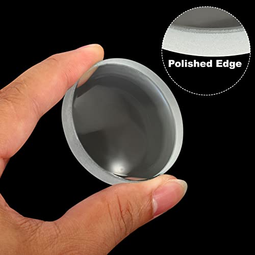 PATIKIL 4" (100mm) Focal Length Double Concave Lens, 2 Pack 50mm Diameter 8mm Height Glass Optically Polished Round Edges Lens for Physics Experiment, Clear - size: 10cm