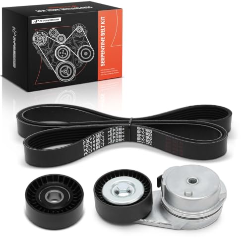 A-Premium Engine Serpentine Belt Drive Kit with Tensioner & Idler Pulley