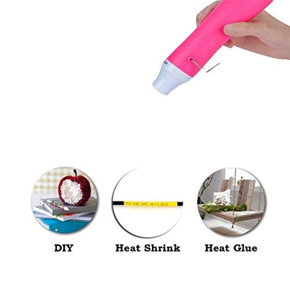 Bubble Removing Tool for Epoxy Resin and Acrylic Art, DIY Glitter Tumblers, Specially-Designed Heat Gun for Making Acrylic Resin Travel Mugs Tumblers to Remove Air Bubbles (Pink) - color: Pink