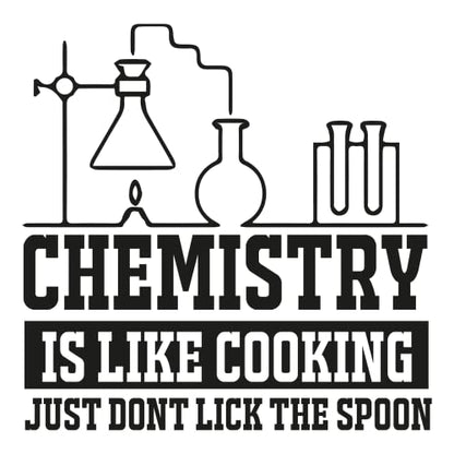 SEC Apparel Science Iron On Patches Decals Transfers Applique Letters for t Shirts Fabric Clothing | (Chemistry-is-Like-Cooking-just) - style: Chemistry-is-like-cooking-just