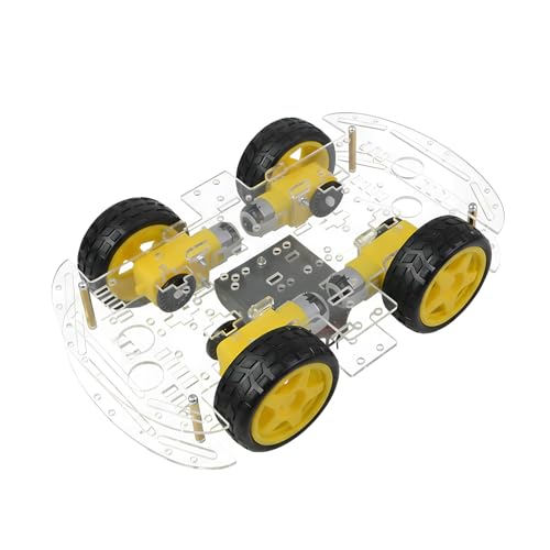 4WD Robot Chassis Kit 2-Layer Acrylic TT Motor for Arduino