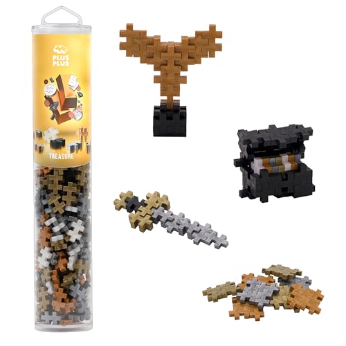 PLUS PLUS 240 Piece Treasure Mix - Mini Waffle Blocks, Classroom Must Haves - style: Treasure Mix Play Tube