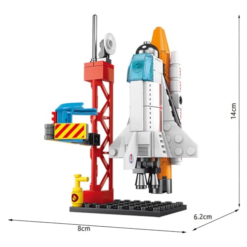 Vilbocr StellarX Spacecraft Building Blocks for Kids Ages 6-12 | 107-Piece STEM Toy Rocket Ship Set | Creative Construction Kit for Space Exploration, Birthday Gift & Classroom Activity - color: Spacecraft