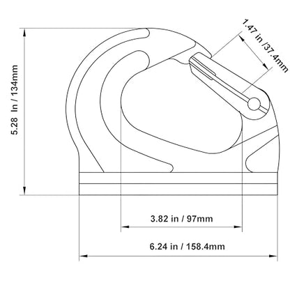 1-Set Weld on Anchor Hook 5T with Rigging Kit, G80 Alloy Steel Welding Hook, 11000 WLL, Heavy Duty Steel Lifting Hook for Tractor Bucket, Excavator Buckets and Anchor Points (5T - 11000 LBS) - size: 5T - 11000 LBS