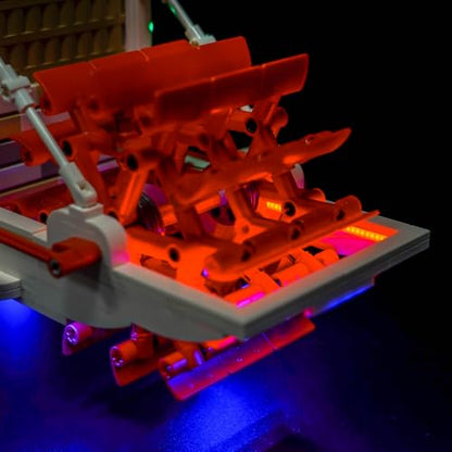 LocoLee Light kit Compatible with Lego 21356 River Steamboat - No Model Only Light, LED Lighting Accessories Compatible with Lego 21356 Canal Steamers Building Set (RC Version) - style: RC Version