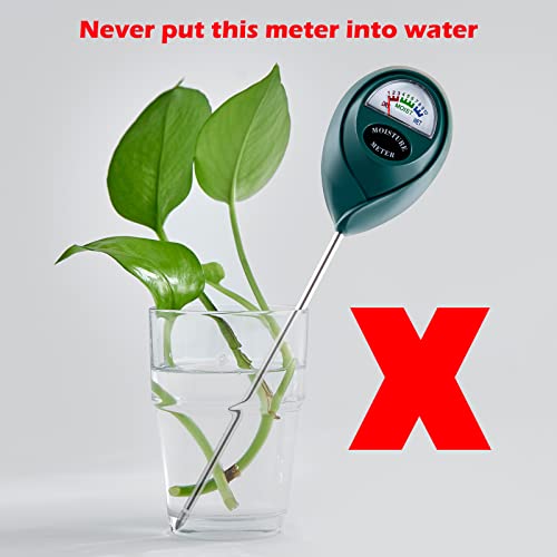 Soil Moisture Meter for House Plants, Plant Water Meter,Plant Moisture Meter for House Plants and Outdoor Plants, No Batteries Required (Green) (Pack of 2) - size: 7 Inch (Pack of 2)