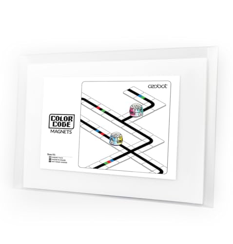 Ozobot Color Code Magnets Base Kit, Interactive Coding Learning Tool for Kids Ages 5+, Enhances Logic & Problem Solving Skills, Classroom Education, 36 Tiles, Evo Required Not Included - style: Color Code Magnets - Base Kit (36 Tiles)