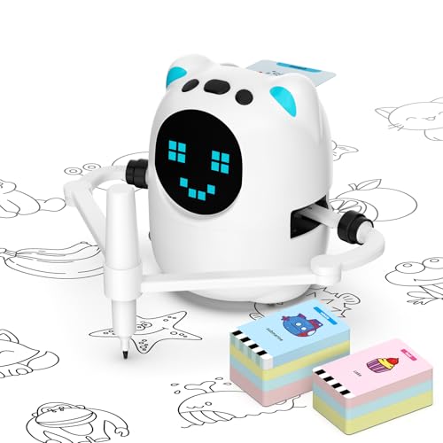 Drawing Robot for Kids, Educational Learning Drawing Toy Doodle Bot, 3 4 5 6 7 8 Year Old Boys Girls Birthday Gift, Kids Toys for Ages 5-7