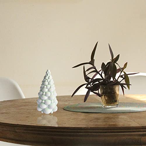 Large Bubble Christmas Tree Shape Candle Molds, Abstract Twirl Tree Soap Mould for Casting Epoxy Scented Candle Making and Baking Making Soap Wax Cake Mousse Clay(5.5") - color: Bubble Christmas Tree 5.5"
