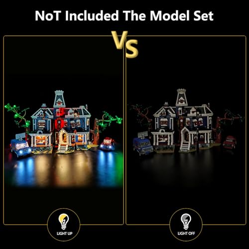 LED Light Kit Compatible with Lego 11370 Stranger Things: The Creel House - color: Touch Switch Version