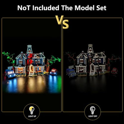 LED Light Kit Compatible with Lego 11370 Stranger Things: The Creel House - color: Touch Switch Version