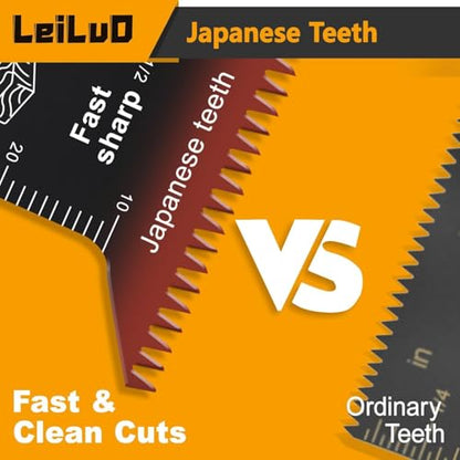 LEILUO 158Pcs Multitool Blades Kit, Oscillating Tool Blades & Saw Blades