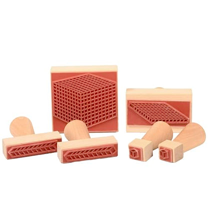 READY 2 LEARN Base 10 Block Stamps, Set of 6