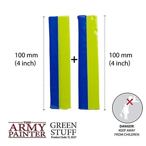 The Army Painter, Green Stuff Kneadatite, 20 cm Modelling Putty