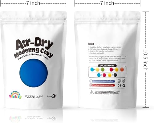 Sago Brothers Blue Modeling Clay for Kids, 7 oz - color: blue