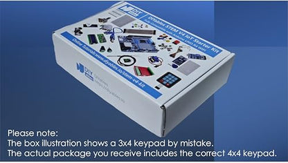STEM V4 IoT Starter Kit – Fully Compatible with Arduino UNO R4 WiFi, Includes DIYables STEM Board, Sensors, Display, Modules, Expansion Board, Breadboard, Jumper Wires