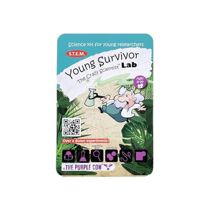 The Famous Crazy Scientist Lab - Young Survivor, Science Kits from The Lab - Survival Skill Box. Kids Science Kits. STEM Educational Games for Kids, Young Survivor Skills, 191 - style: Young Survivor Skills