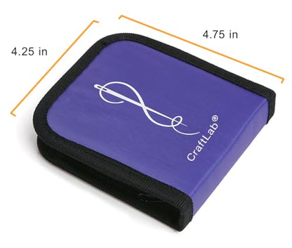 CraftLab Sewing Kits Best Mini Travel Sewing Kit - Portable Emergency Set with Needles, Thread, Scissors + Ebook