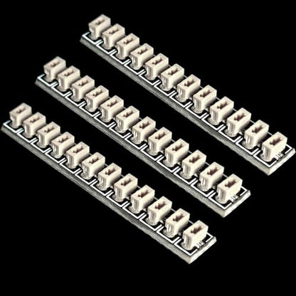 3PCS Expansion Board Sockets for LED Light Kits(0.8mm 2 Pin), 12-Seats - size: 12-Seats