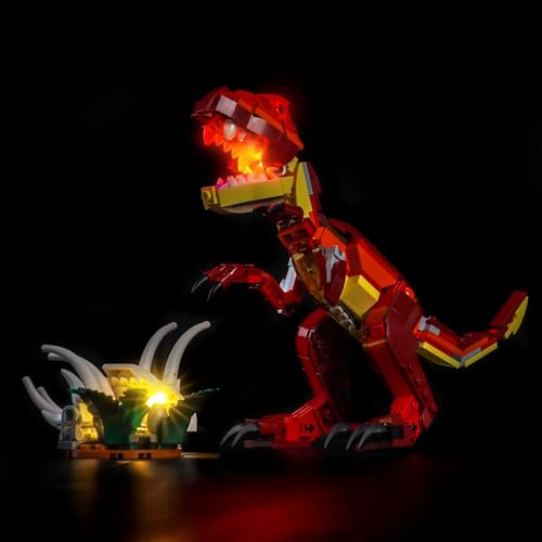 LED Lighting Compatible with Lego Fierce Dinosaur 31379 - JUST Lights,Light Kit Compatible with Lego 31379 Fierce Dinosaur,NOT Included The Model