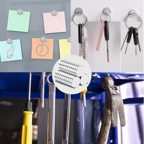 TRYMAG Small Strong Magnets, 12x3mm Rare Earth Magnet, 30Pcs - color: Silver, size: 12x3mm-30Pcs