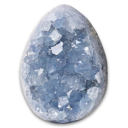 400-600g Natural Celestine Cluster, Blue Crystal Geode Cave,Geode Decor,Home Office Decoration, Crystal Healing, Feng Shui Decoration, Spiritual Balance,1Pc
