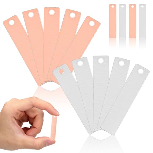 Homoyoyo Copper and Zinc Strips 10 Pairs Fruit Battery Experiment Supplies Electrodes for Science Projects Classroom Teaching Group Experiments Lab Electrochemistry Accessories 1.57 X 0.35 X 0.07 in