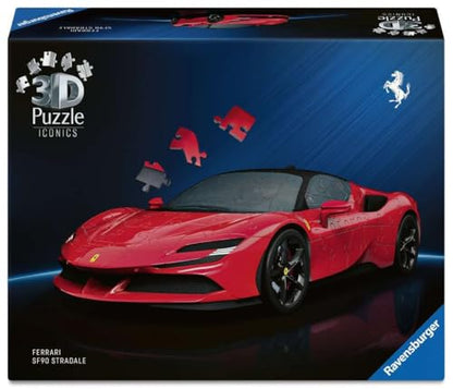 Ravensburger Iconics: Ferrari SF 3D Puzzle for Kids 8+