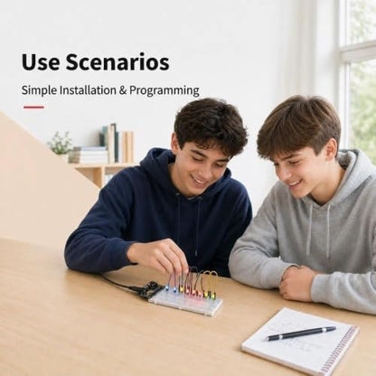 480PCS Electronics Kit and Breadboard Kit with UNO R3 Compatible Board