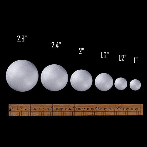Pllieay Make Your Own Solar System Model with 14 Mixed Sized Foam Balls - size: 24 PCS Solar System Model Kit