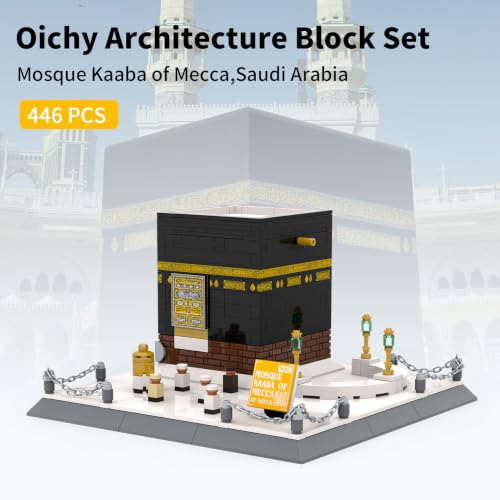 Oichy Mecca Kaaba Micro Building Blocks Set Landmark Architecture Model Kit - color: Mecca Kaaba Set