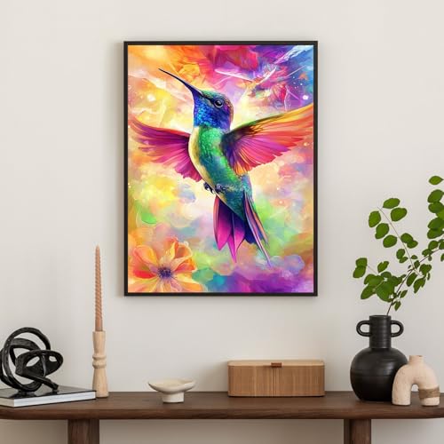 Diamond Art Kits for Adults & Beginners, Hummingbird Diamond Painting Kit - color: HMDPUS-26101