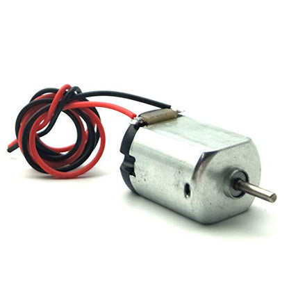 EUDAX 15 Pcs Rectangular DC Motor Mini Electric Motor 1.5-3V 24000RPM with 9.8" Lead Wires with Motor Mounting Bracket Holder for DIY Toys