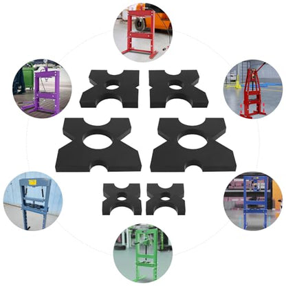 2-Pcs Shop Press Plate H Frame Hydraulic Shop Press Plate 20 Ton/44092.45 lbs
