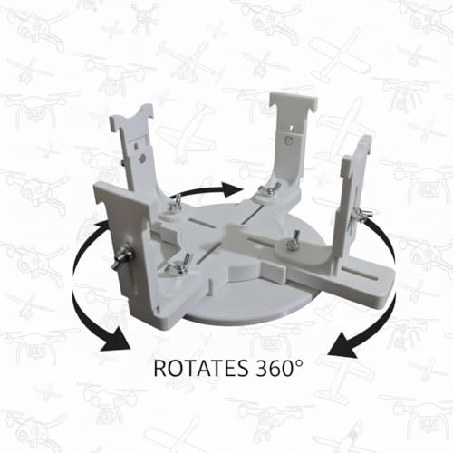 Model Airplane Painting Stand - Professional Adjustable Display Holder & Building Jig, Damped Rotating Base Hobby Tool for 1/72, 1/48, 1/32 Scale Models - Perfect for Painting and Detailing